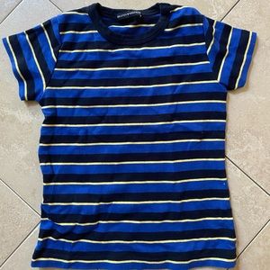RARE brandy Melville blue stripped top